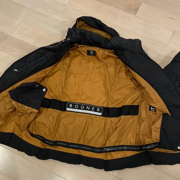 Bogner black down jacket